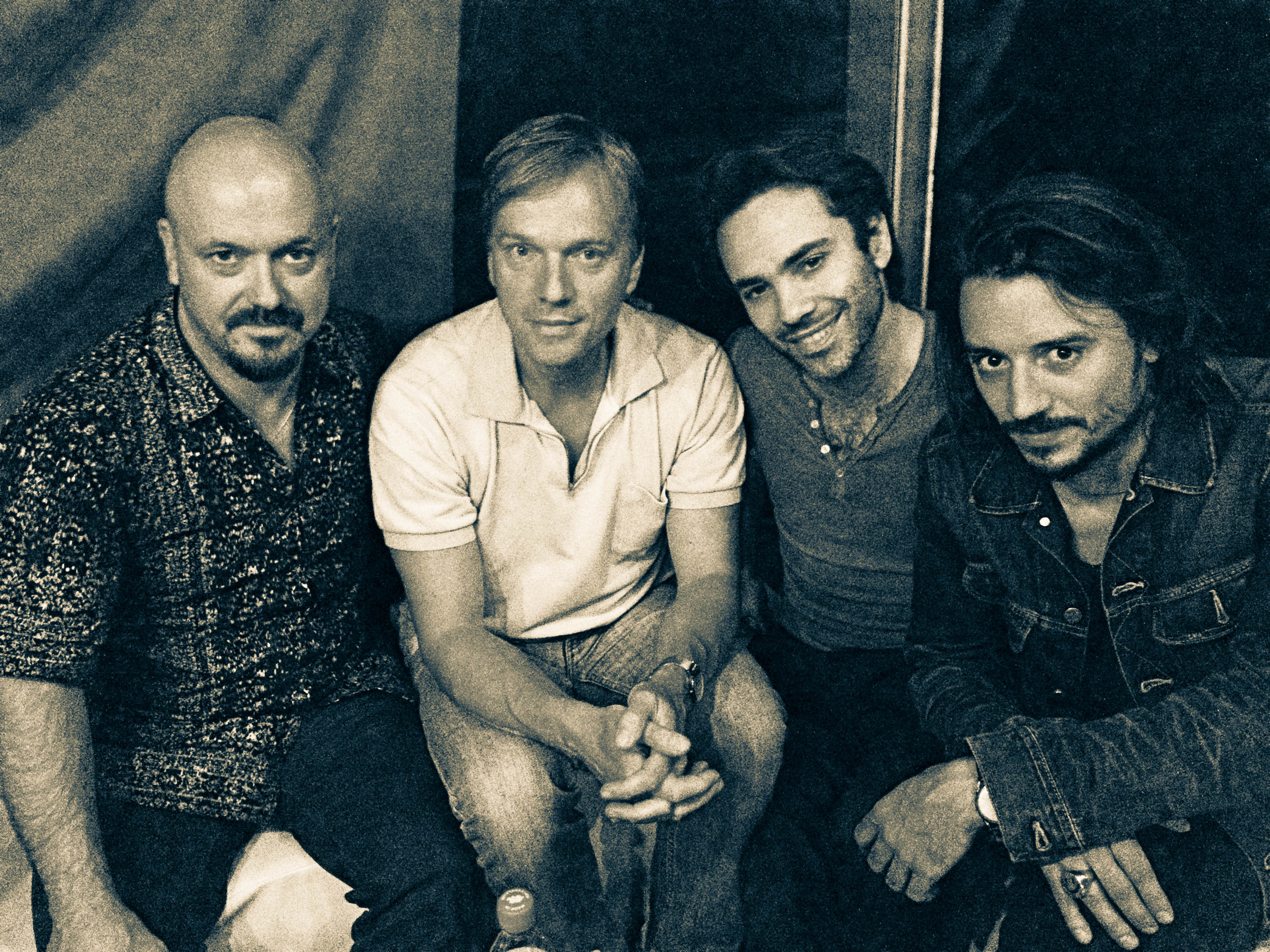 Backstage: Bojan Z, Thomas Bramerie, Fabrice Moreau et Tobias Preisig